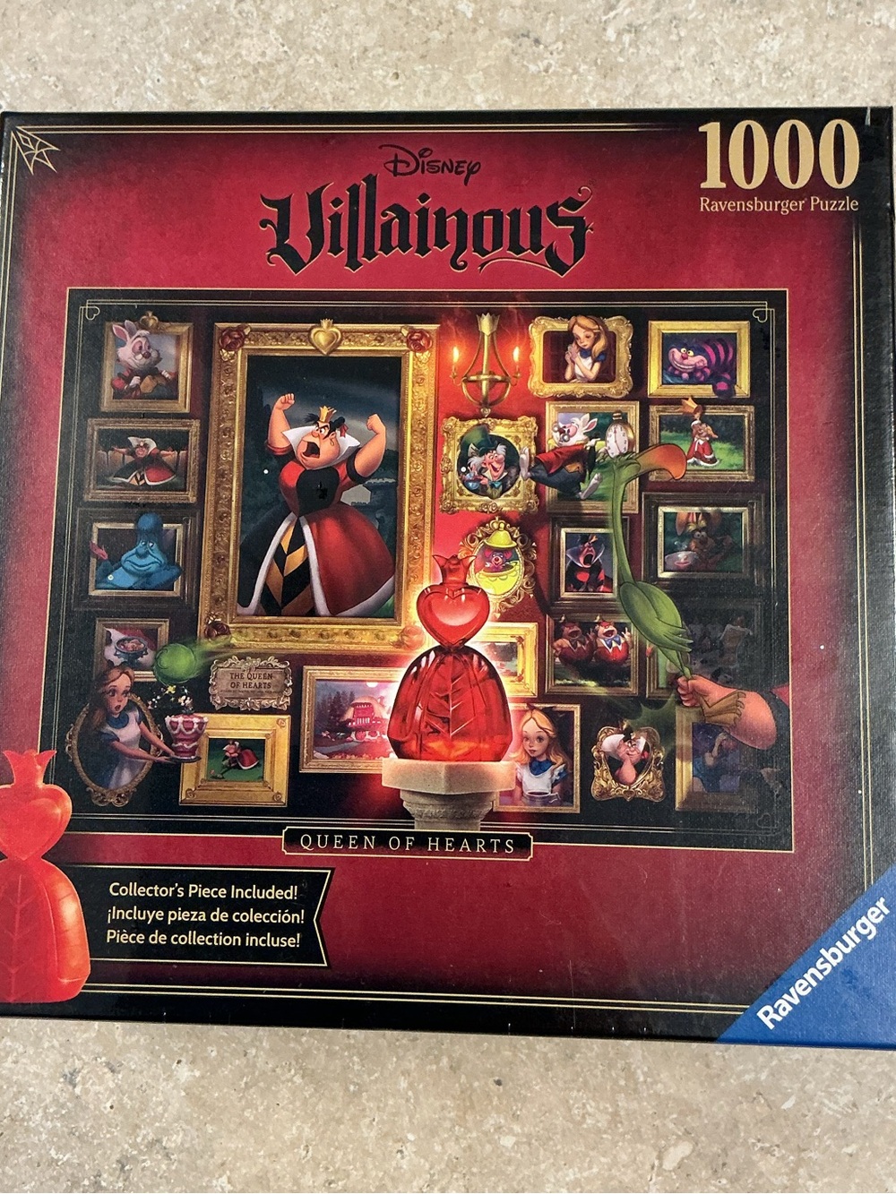 Disney Villainous Queen Of Hearts 1000 Ravensburger Puzzle NIB
